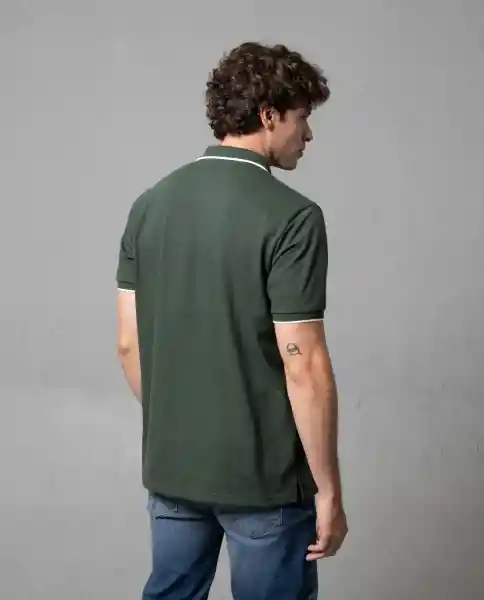 Camiseta Polo Hombre Verde S 190G101_VER190415 Rifle