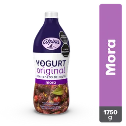 Alpina Yogurt Original Sabor a Mora con Trozos de Fruta 