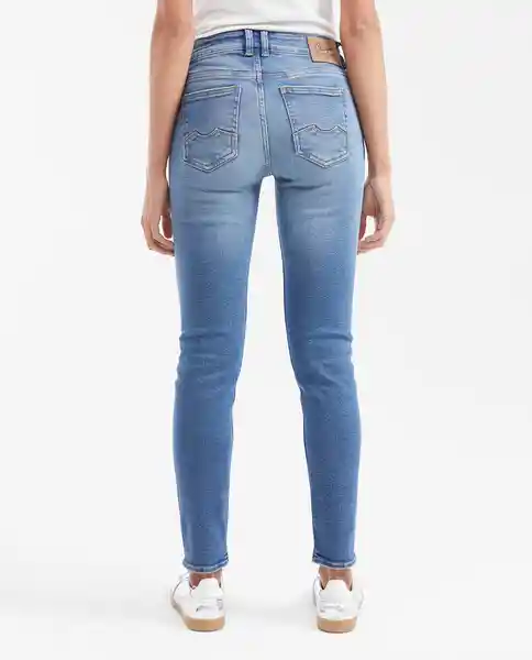 Jean Rusty Femenino Azul Francés Medio Talla 10 Chevignon