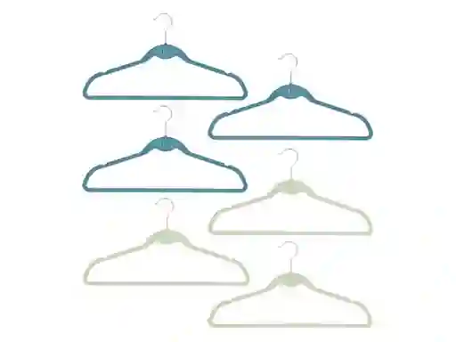 Set Colgadores Básicos Azul Casaideas