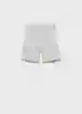 Bermuda Francia8 Gris Medio Vigoré Talla 08 Niños Mango