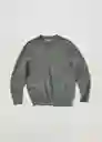 Jersey Luxus Gris Oscuro Vigore Talla L Hombre Mango