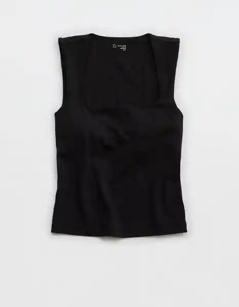 Camiseta Negro Talla: MEDIUM Aerie 1972073 American Eagle