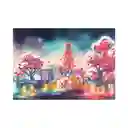 Toy Logic Cuadro de Arte Diamantiny Bosque Cerezos