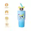 Vaso de Acero Serie Chicas Súper Poderosas Azul 900 mL Miniso