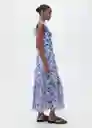 Vestido Ramona Azul Talla S Mujer Mango