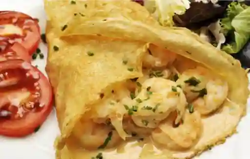 Crepes De Pollo Y Camarones