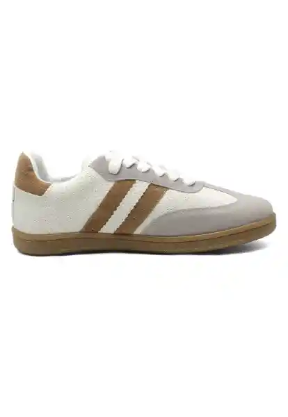 Tenis Hombre Blanco-Café Talla 38 3980 Tellenzi