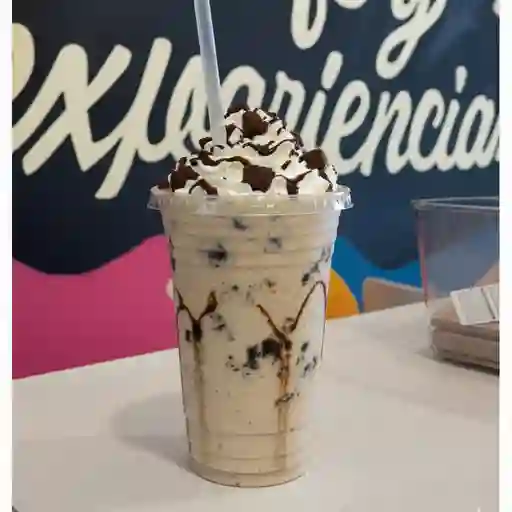 Malteada de vainilla-brownie