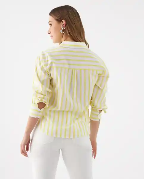 Camisa Amarillo Fulgurante Medio Talla S 619F060 Esprit