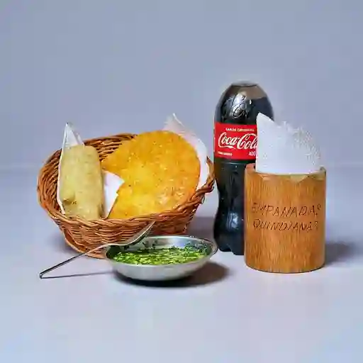 2 Arepas O Pasteles y Gaseosa Personal