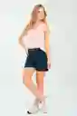 Short Khenny Color Azul Oscuro Talla 10 Ragged