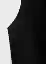 Vestido Mushu Negro Talla XS Mujer Mango