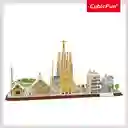 Cubic Fun Rompecabezas City Line Barcelona 3D