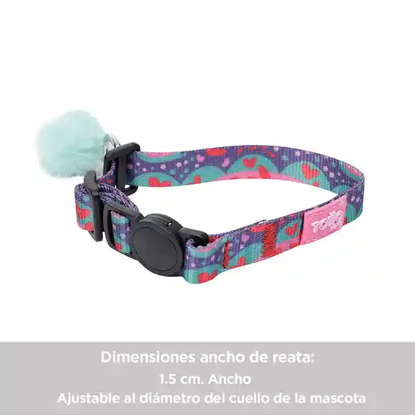 Totto Collar Ajustable Michi Color Morado 0Qy