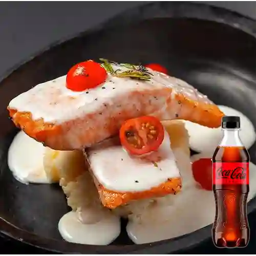 Combo Salmón Al Olivo + Coca-Cola ZERO 400ml
