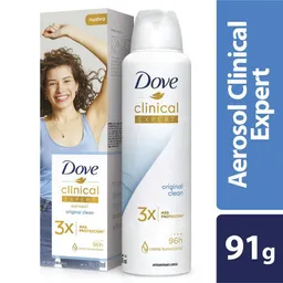 Dove Desodorante en Aerosol Clinical Expert Original Clean