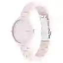 Reloj Linked Ceramic Para Mujer Color Rosa 25200077 Calvin Klein