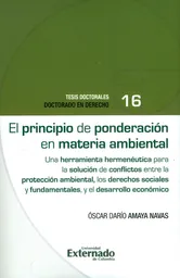 El Principio de Ponderación en Materia Ambiental