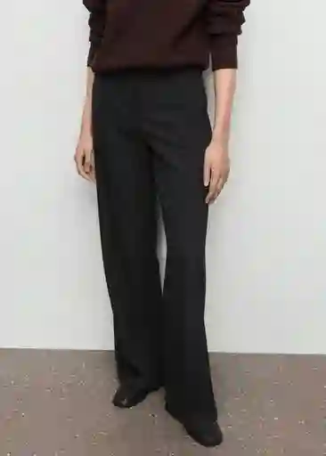 Pantalón Carlota Gris Talla 34 Mujer Mango