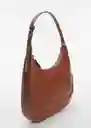 Bolso G Laguna Cuero Mujer Mango