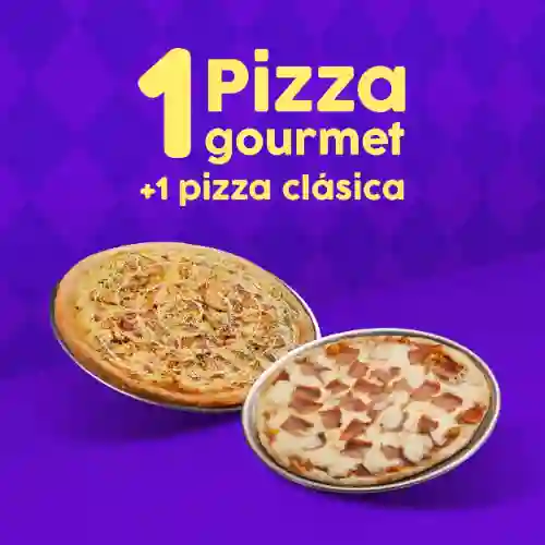 Pizza Clasica + Pizza Gourmet