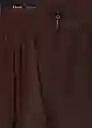 Pantalón Odalisca Chocolate Talla 40 Mujer Mango