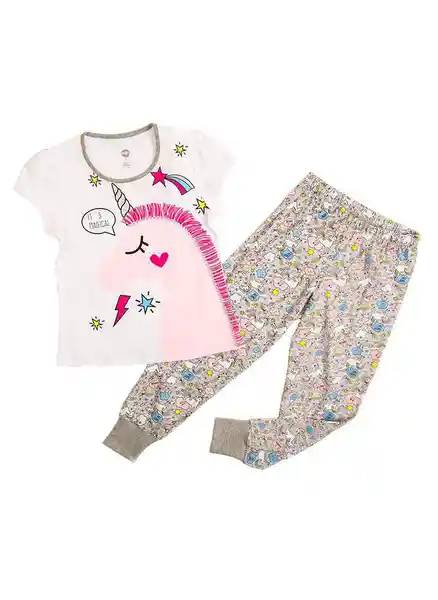 Mic Pijama Blanco Talla 8