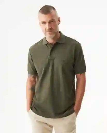 Camiseta Polo Classic Masculino Verde Pino Oscuro T L Chevignon
