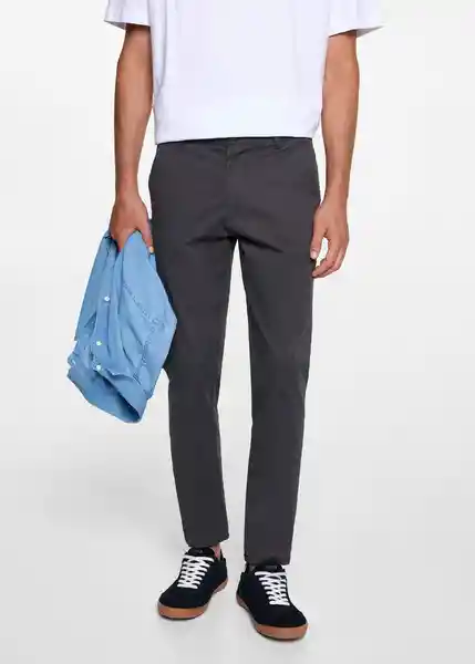 Pantalón Chino Antracita Talla 23 Niños Mango