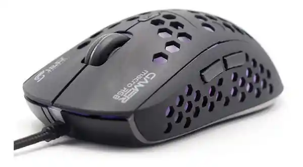 Rgb Gamer Mouse Alambrico Paneles Abeja Luz Mgjr-045