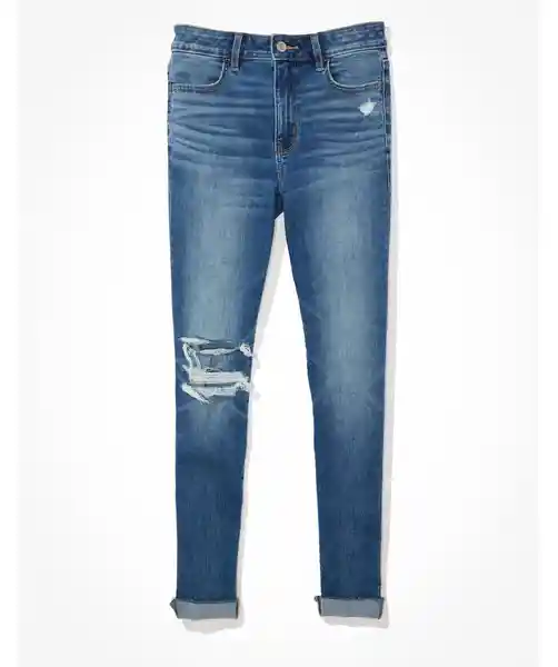 Jean Jegging Mujer Crop Azul Talla 2 Regular American Eagle