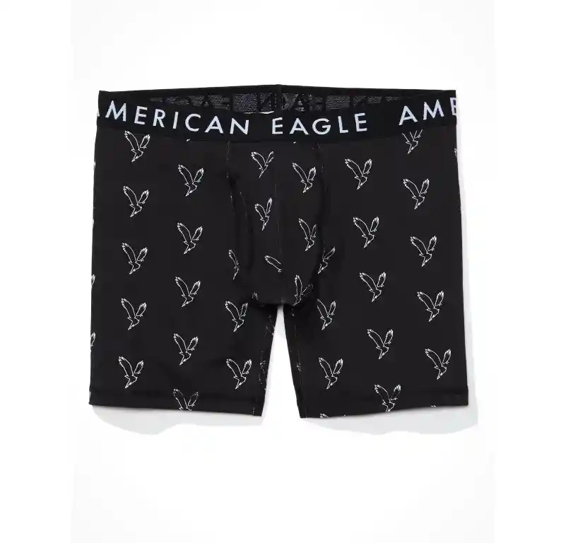 Bóxer Negro Talla Large Hombre American Eagle