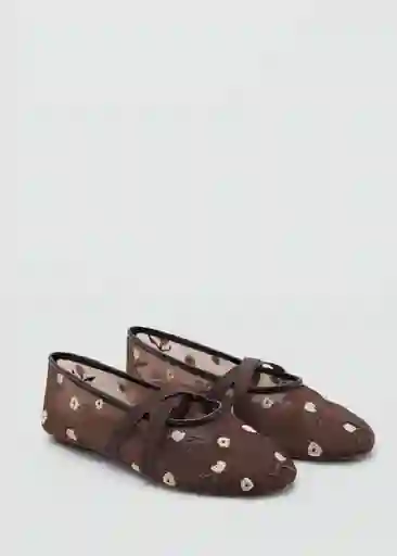 Zapatos Balta Marrón Talla 37 Mujer Mango