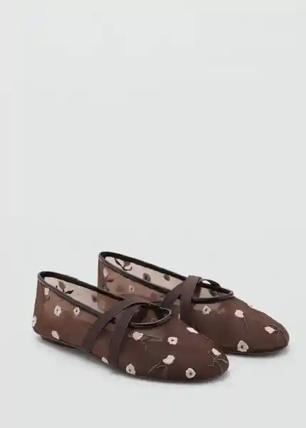 Zapatos Balta Marrón Talla 37 Mujer Mango