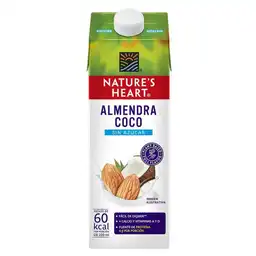 Bebida de Almendra y Coco sin azúcar NATURES HEART 946 mL