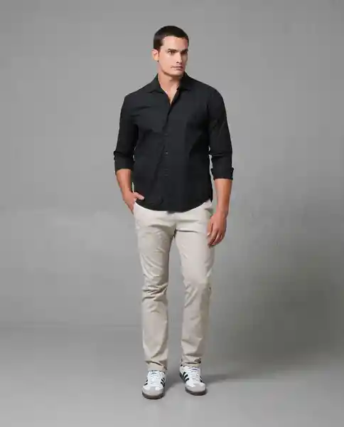 Camisa Hombre Negro S 110 G004_NEG194007 Rifle