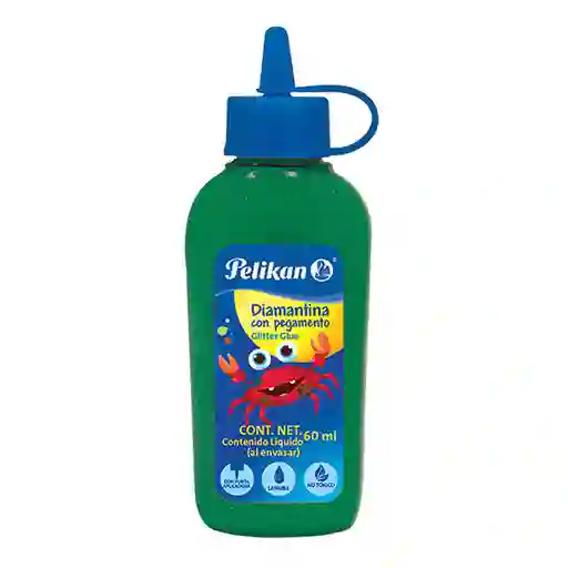 Pelikan Diamantina Con Pegamento Verde Oscuro 60 mL