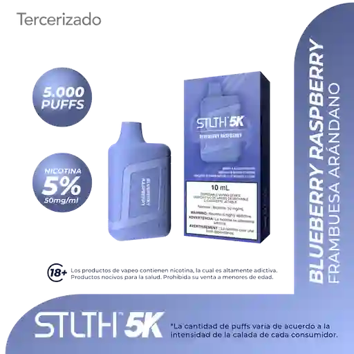 STLTH 5K Vape - Blueberry Raspberry -5000 puff (5%)