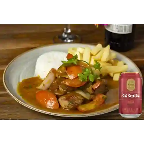 Combo Lomo Saltado + Club Colombia Roja 330ml