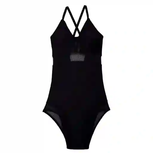 Lili Pink Vestido Baño Entero Negro Talla 34B
