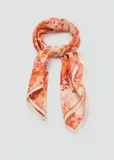 Pañuelo Mabel Naranja Talla 99 Mujer Mango