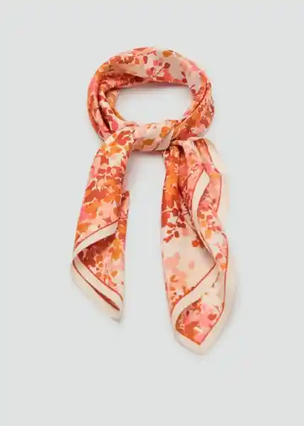 Pañuelo Mabel Naranja Talla 99 Mujer Mango