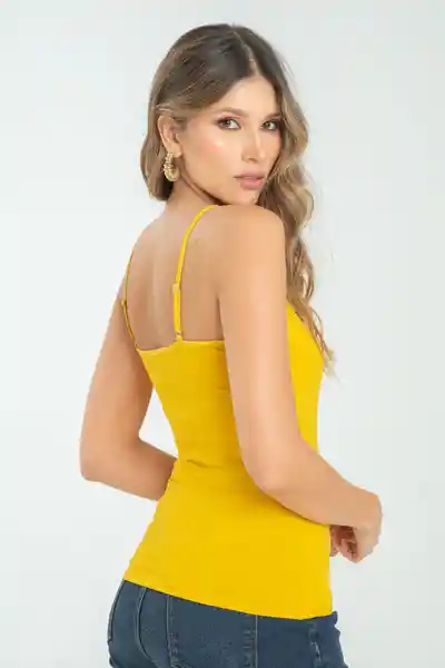 Top Penelope Color Amarillo Mostaza Talla S Ragged