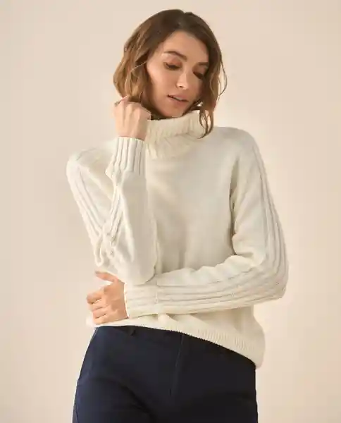 Saco Tejido Crudo Puro Claro Talla L 663G203 Esprit