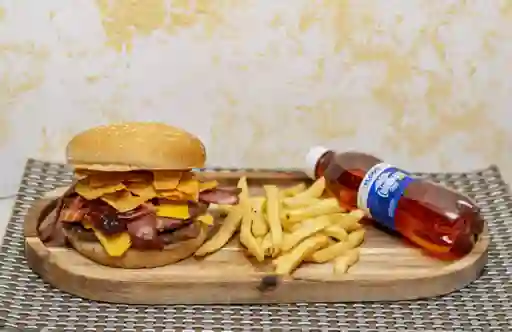 Combo Hmaburguesa Doble Carne Doritos