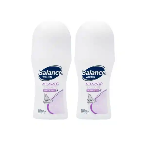 Desodorante Balance Roll-Onaclarado Radiante 2 x 50 mL