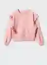 Buzo Sudadera Rose Rosa Talla 14 Niñas Mango