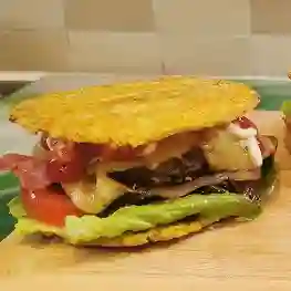Hamburguesa en patacón shih tzu