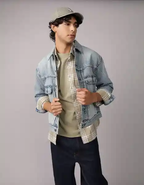 Chaqueta Hombre Azul Talla Small 1785482 American Eagle